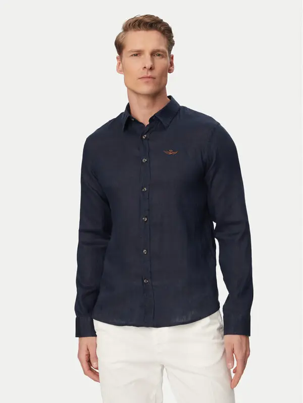 aeronautica militare Aeronautica Militare Košulja 261CA1321UCT03089 Tamnoplava Regular Fit