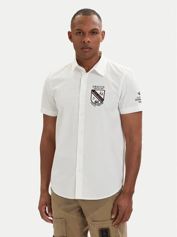 aeronautica militare Aeronautica Militare Košulja 261CA1326UCT03288 Bijela Regular Fit