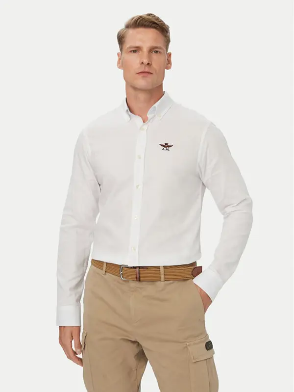 aeronautica militare Aeronautica Militare Košulja 262CA1320UCT03532 Bijela Regular Fit