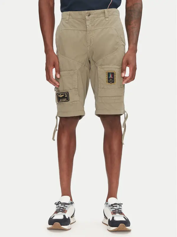 aeronautica militare Aeronautica Militare Kratke hlače 251BE041CT1122 Kaki Regular Fit
