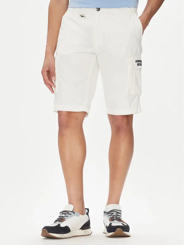 aeronautica militare Aeronautica Militare Kratke hlače 251BE066CT1122 Bijela Regular Fit