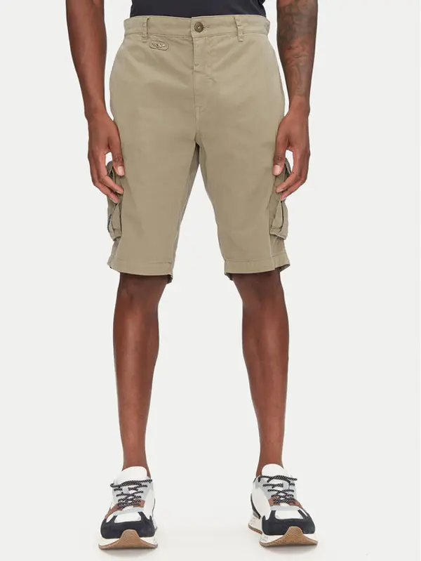 aeronautica militare Aeronautica Militare Kratke hlače 251BE066CT1122 Kaki Regular Fit
