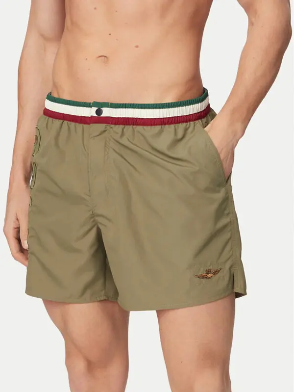 aeronautica militare Aeronautica Militare Kupaće gaće i hlače 261BW0233UCT02967 Zelena Regular Fit