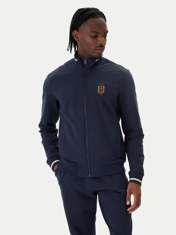 aeronautica militare Aeronautica Militare Majica dugih rukava 261FE2089UF00674 Tamnoplava Regular Fit