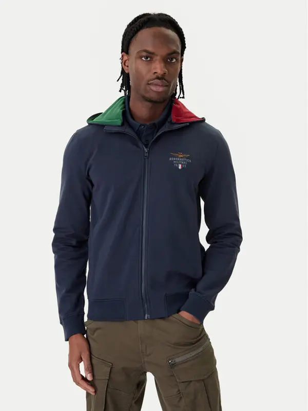 aeronautica militare Aeronautica Militare Majica dugih rukava 261FE2097UF00674 Tamnoplava Regular Fit