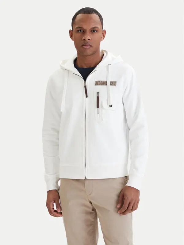 aeronautica militare Aeronautica Militare Majica dugih rukava 261FE2100UF00679 Bijela Regular Fit