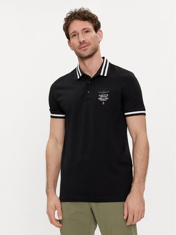 Aeronautica Militare Aeronautica Militare Polo 241PO1758P191 Crna Regular Fit