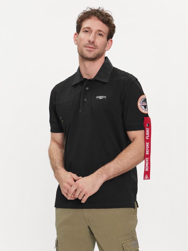 Aeronautica Militare Aeronautica Militare Polo 241PO1769J611 Crna Regular Fit