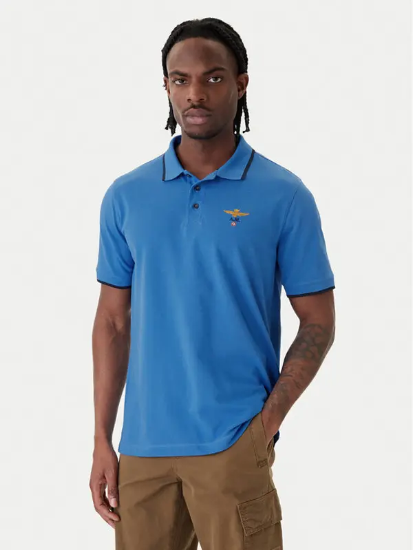 aeronautica militare Aeronautica Militare Polo 261PO1308UP00082 Plava Regular Fit