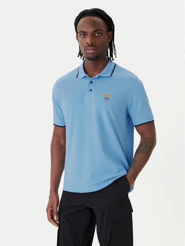aeronautica militare Aeronautica Militare Polo 261PO1308UP00082 Plava Regular Fit