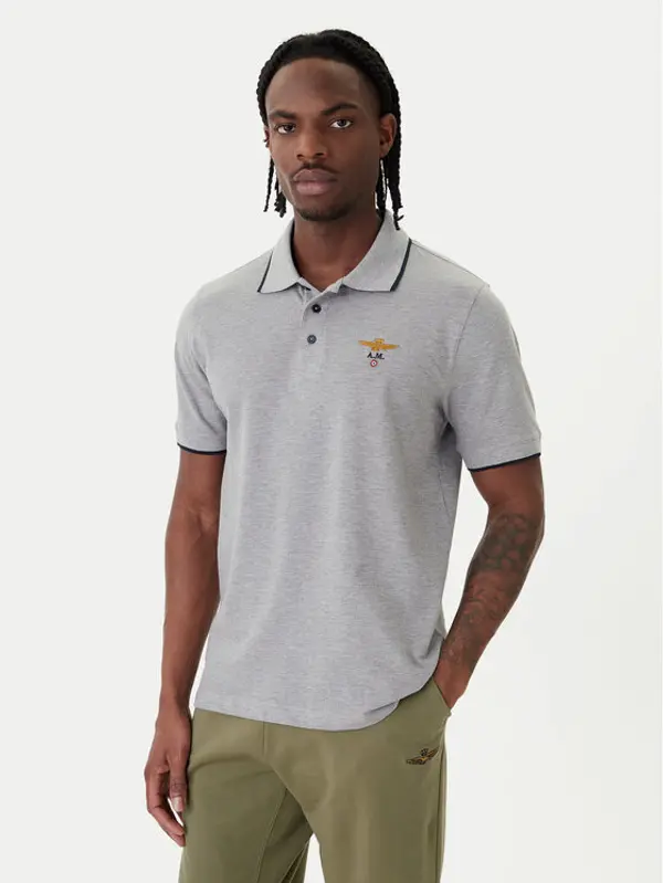 aeronautica militare Aeronautica Militare Polo 261PO1308UP00082 Siva Regular Fit