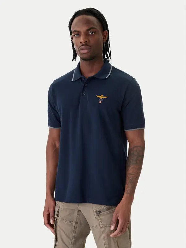 aeronautica militare Aeronautica Militare Polo 261PO1308UP00082 Tamnoplava Regular Fit