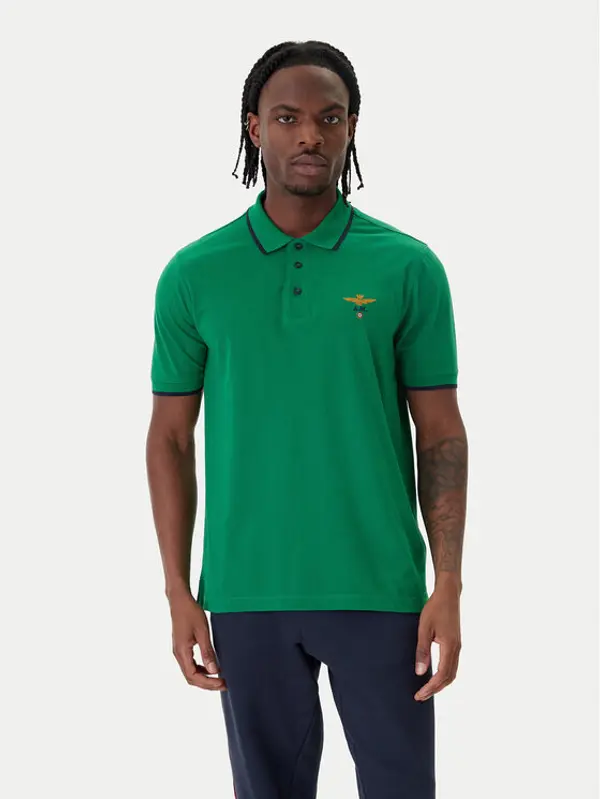 aeronautica militare Aeronautica Militare Polo 261PO1308UP00082 Zelena Regular Fit