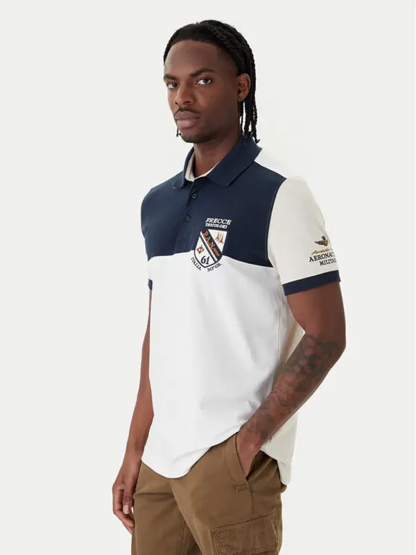 aeronautica militare Aeronautica Militare Polo 261PO1915UP00191 Bijela Regular Fit