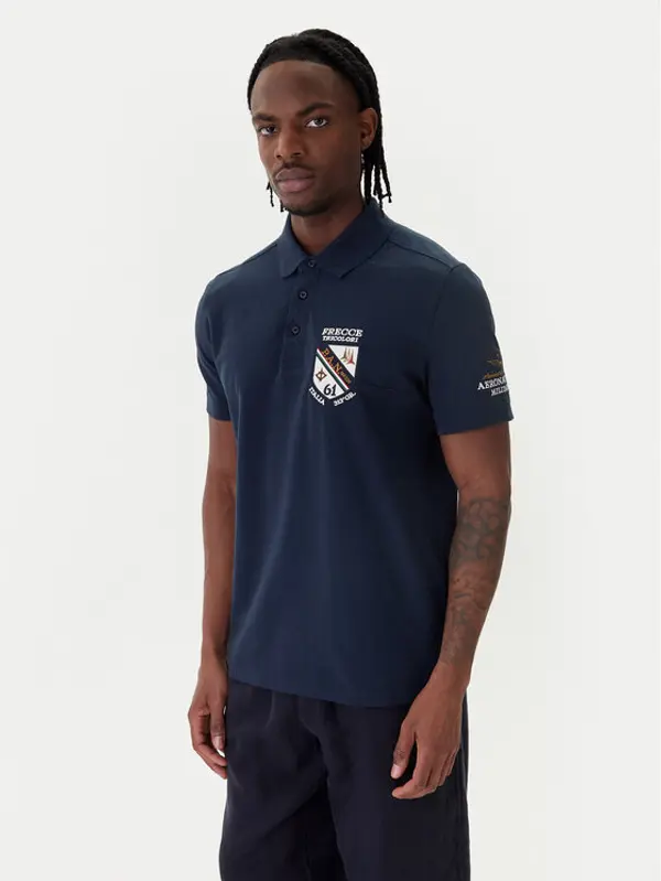 aeronautica militare Aeronautica Militare Polo 261PO1915UP00191 Tamnoplava Regular Fit