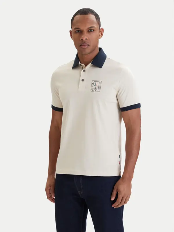aeronautica militare Aeronautica Militare Polo 261PO1917UJ00682 Bež Regular Fit