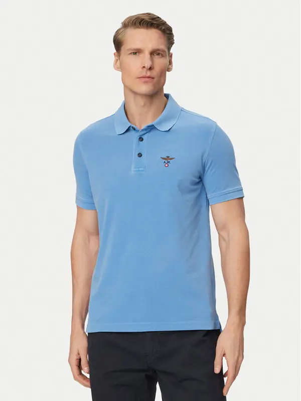 aeronautica militare Aeronautica Militare Polo 261PO1925UP00406 Svijetloplava Regular Fit