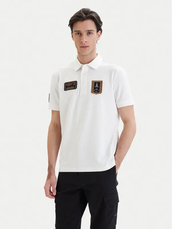 aeronautica militare Aeronautica Militare Polo 261PO1927UP00191 Bijela Regular Fit