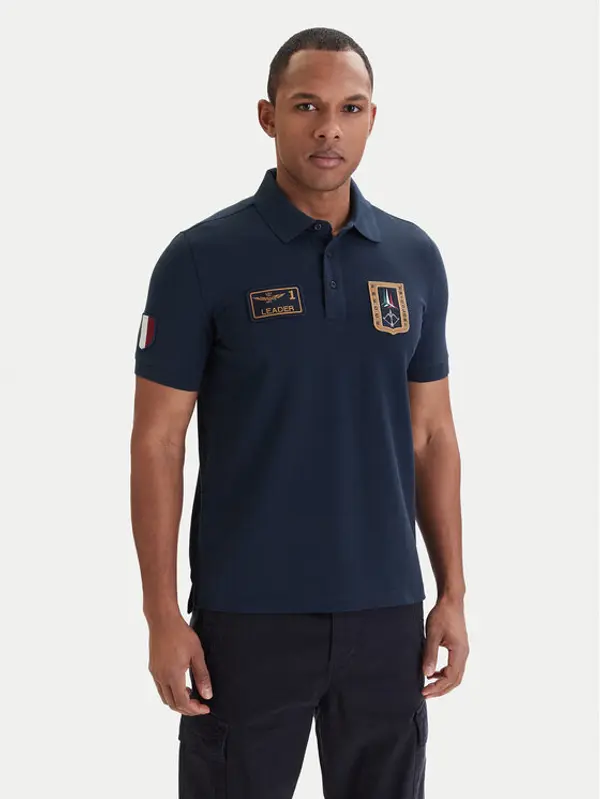 aeronautica militare Aeronautica Militare Polo 261PO1927UP00191 Tamnoplava Regular Fit