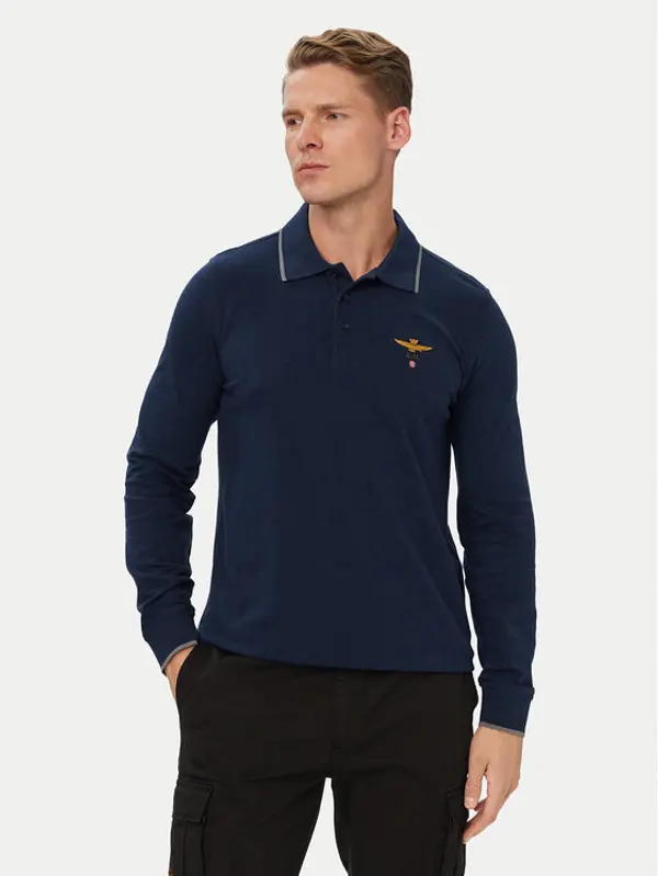 aeronautica militare Aeronautica Militare Polo 262PO1653UP00082 Tamnoplava Regular Fit