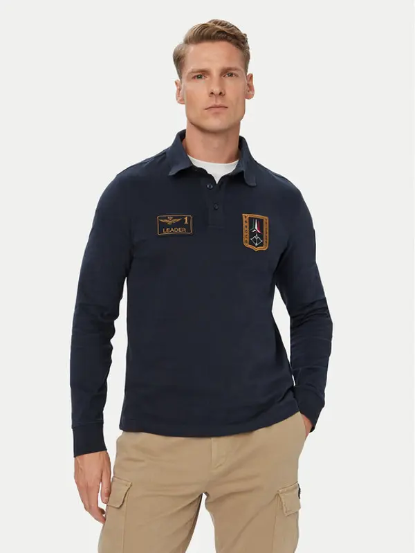 aeronautica militare Aeronautica Militare Polo 262PO1941UJ00703 Tamnoplava Regular Fit