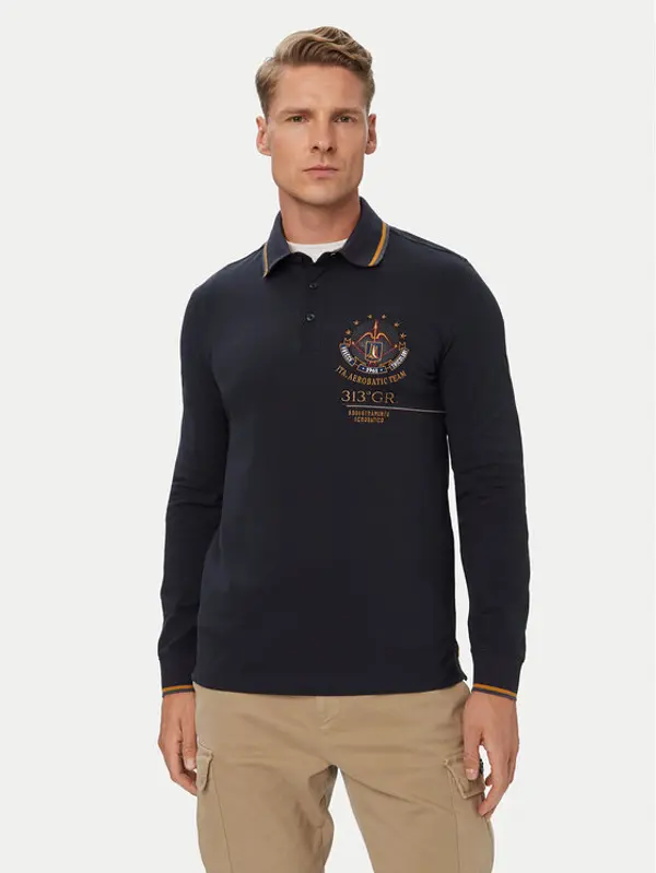 aeronautica militare Aeronautica Militare Polo 262PO1942UP00400 Tamnoplava Regular Fit