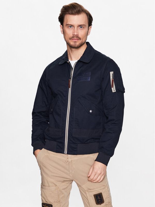 Aeronautica Militare Aeronautica Militare Prijelazna jakna 231AB2062CT3013 Tamnoplava Regular Fit