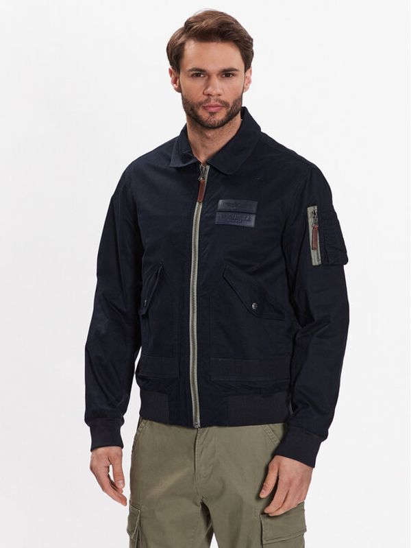 Aeronautica Militare Aeronautica Militare Prijelazna jakna 231AB2085CT3013 Tamnoplava Regular Fit