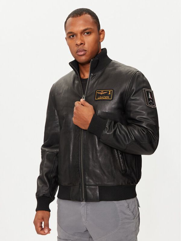 Aeronautica Militare Aeronautica Militare Prijelazna jakna 242PN949PL249 Crna Regular Fit