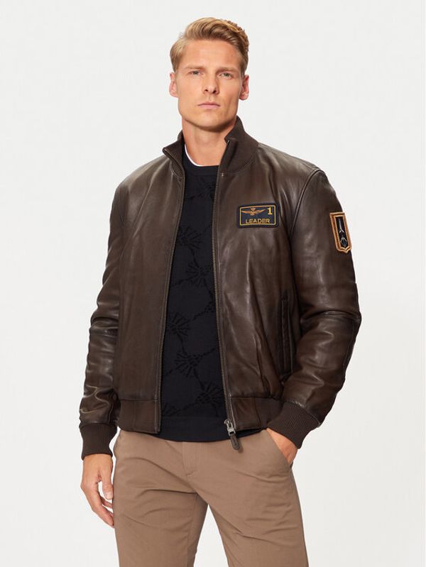 Aeronautica Militare Aeronautica Militare Prijelazna jakna 242PN949PL249 Smeđa Regular Fit