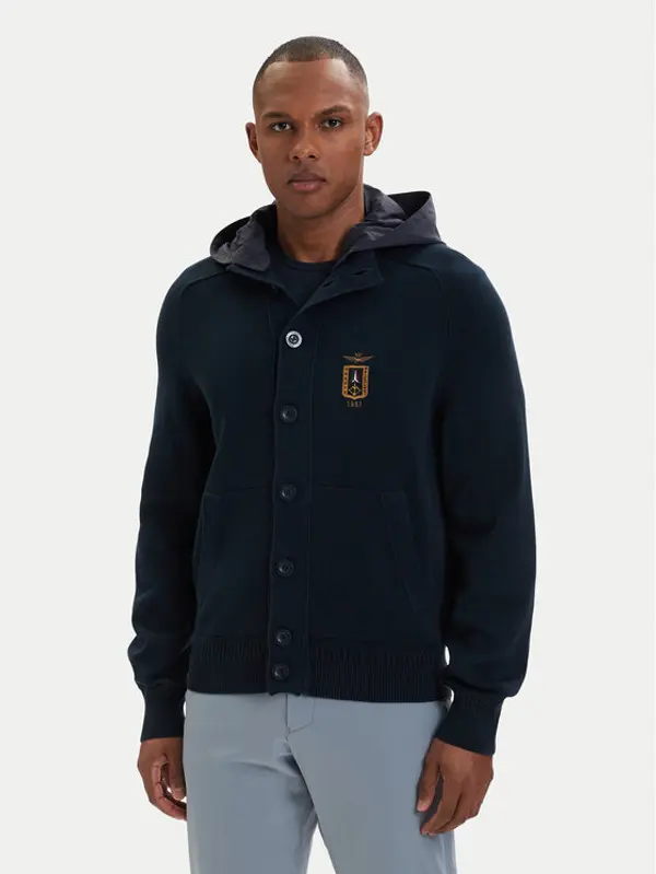 aeronautica militare Aeronautica Militare Prijelazna jakna 261AM1387UL00933 Tamnoplava Regular Fit
