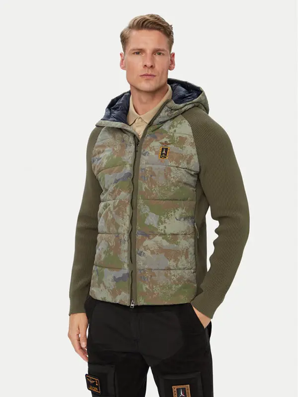 aeronautica militare Aeronautica Militare Prijelazna jakna 262AM1389UCL00006 Kaki Regular Fit
