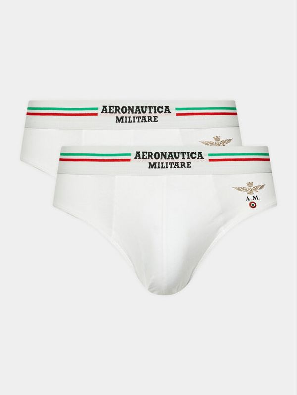 Aeronautica Militare Aeronautica Militare Set od 2 para slip gaćica AM1USL001 Bijela