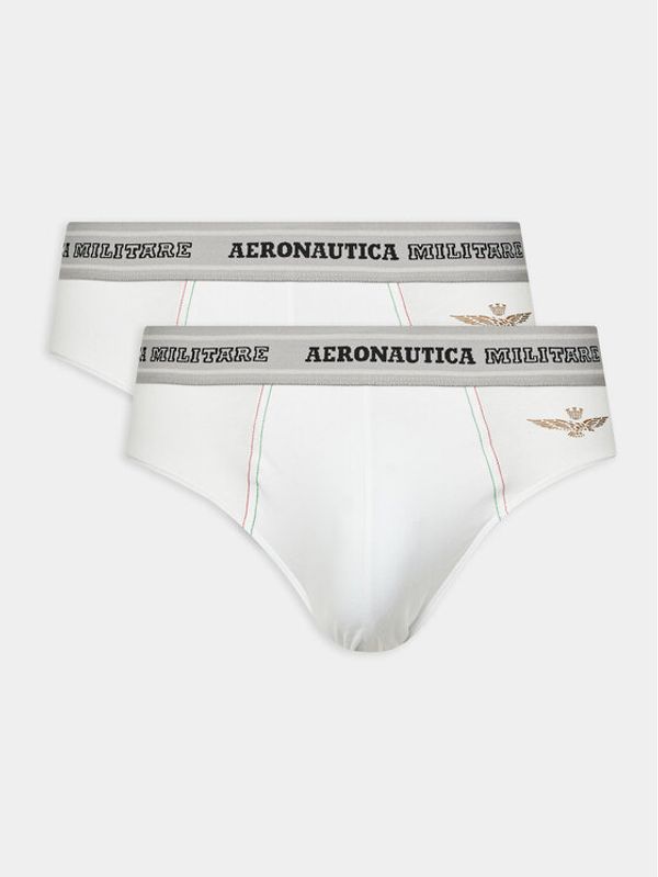 Aeronautica Militare Aeronautica Militare Set od 2 para slip gaćica AM1USL002 Bijela