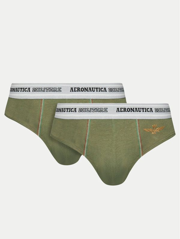 Aeronautica Militare Aeronautica Militare Set od 2 para slip gaćica AM1USL002 Kaki