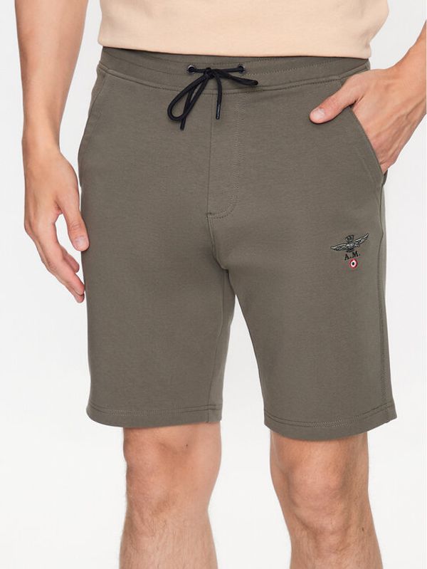 Aeronautica Militare Aeronautica Militare Sportske kratke hlače 231BE170F459 Zelena Regular Fit