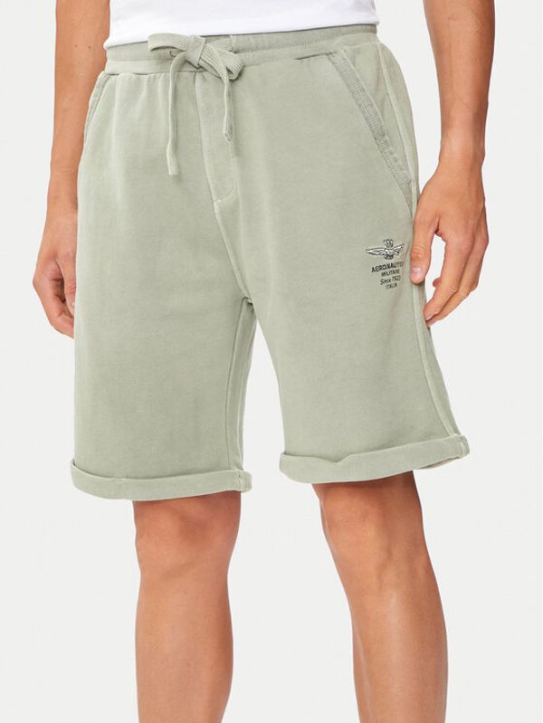 Aeronautica Militare Aeronautica Militare Sportske kratke hlače 241BE205F539 Zelena Regular Fit