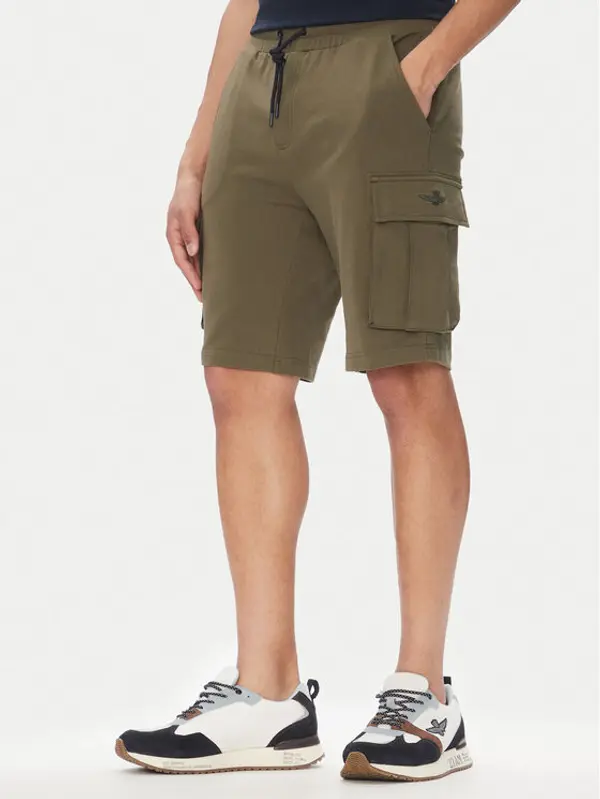 aeronautica militare Aeronautica Militare Sportske kratke hlače 251BF025F459 Kaki Regular Fit