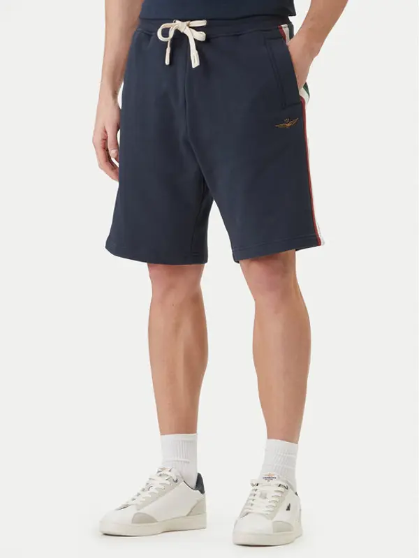 aeronautica militare Aeronautica Militare Sportske kratke hlače 261BF0030UF00677 Tamnoplava Regular Fit