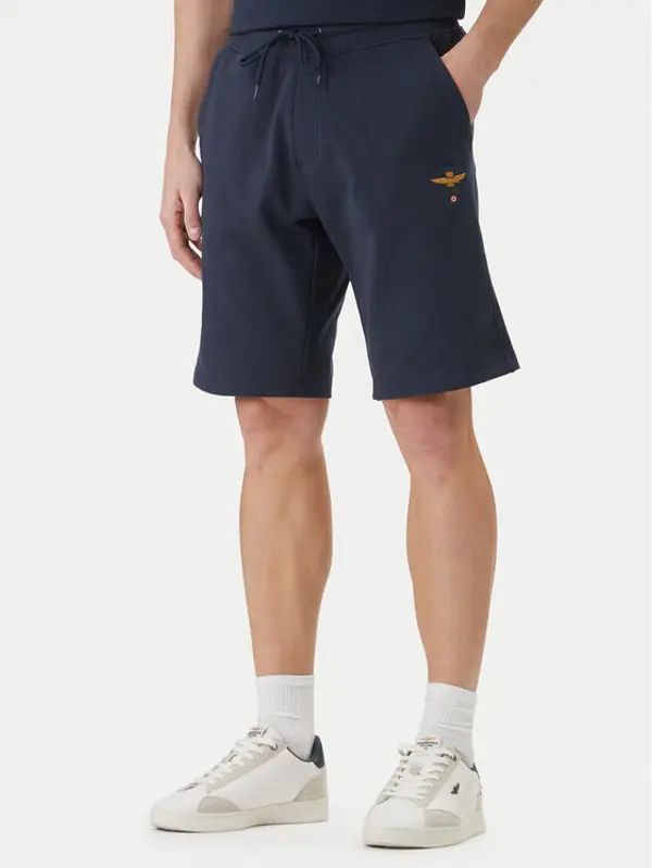 aeronautica militare Aeronautica Militare Sportske kratke hlače 261BF0032UF00674 Tamnoplava Regular Fit