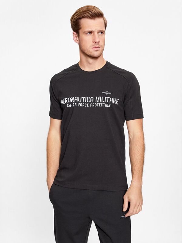 Aeronautica Militare Aeronautica Militare T-shirt 232TS2149J612 Crna Regular Fit