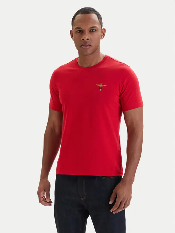 aeronautica militare Aeronautica Militare T-shirt 261TS1580UJ00372 Crvena Regular Fit