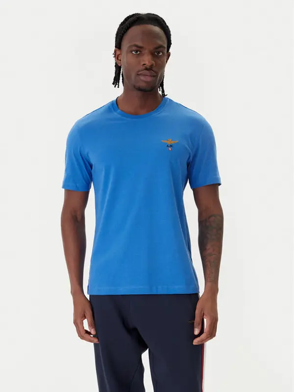 aeronautica militare Aeronautica Militare T-shirt 261TS1580UJ00372 Plava Regular Fit