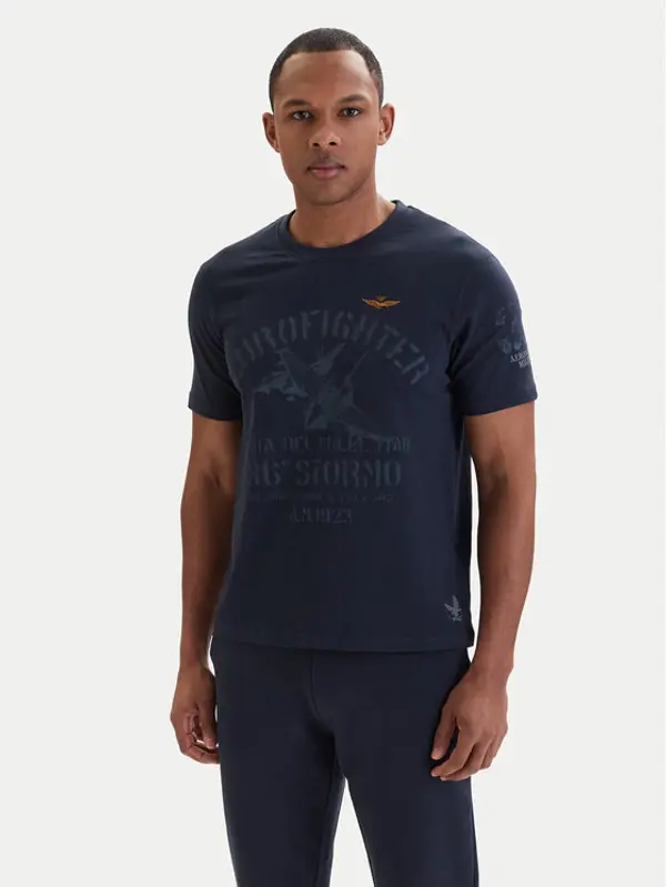 aeronautica militare Aeronautica Militare T-shirt 261TS2525UJ00686 Tamnoplava Regular Fit