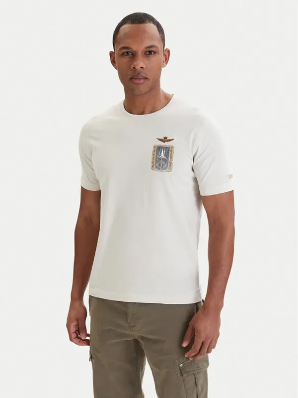 aeronautica militare Aeronautica Militare T-shirt 261TS2534UJ00641 Bež Regular Fit
