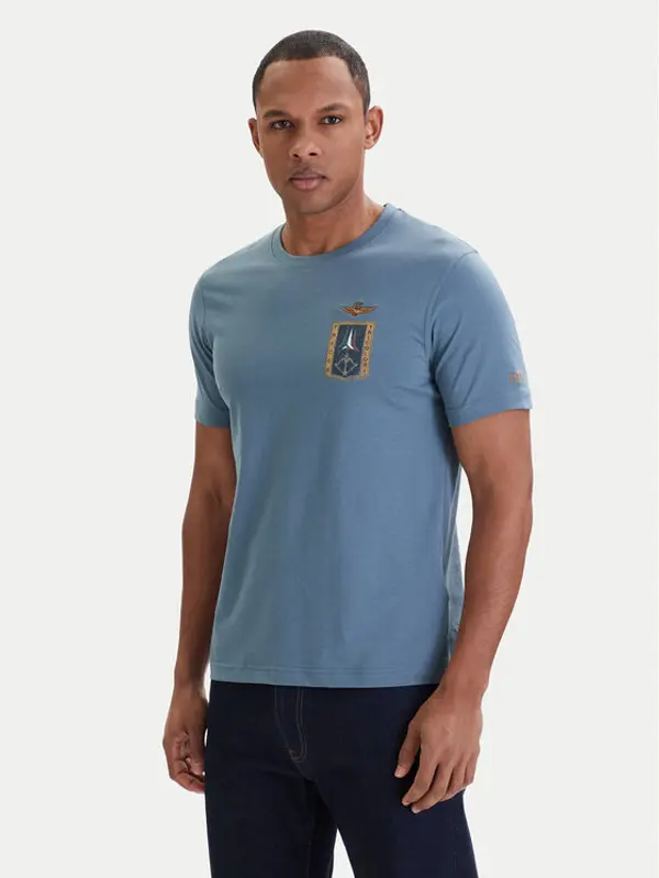 aeronautica militare Aeronautica Militare T-shirt 261TS2534UJ00641 Plava Regular Fit