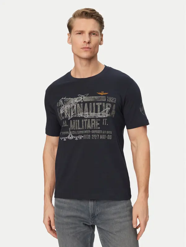 aeronautica militare Aeronautica Militare T-shirt 261TS2535UJ00641 Tamnoplava Regular Fit