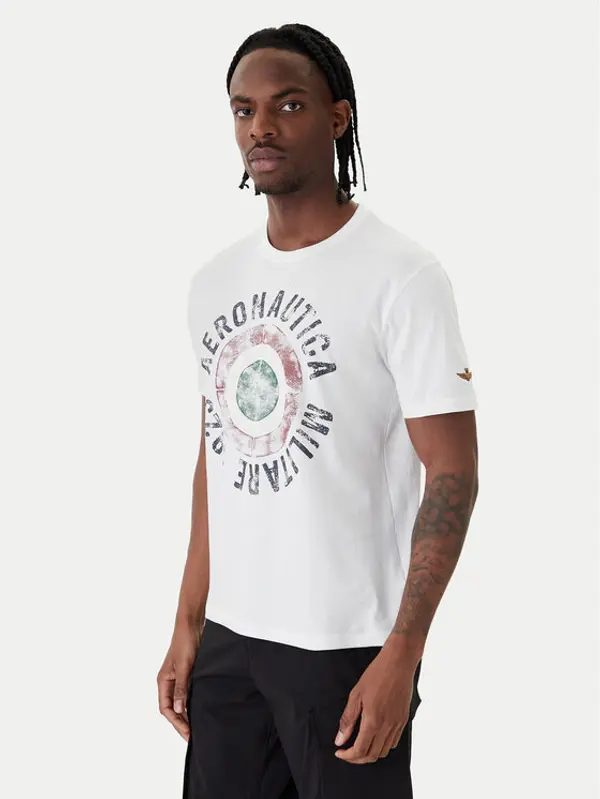 aeronautica militare Aeronautica Militare T-shirt 261TS2538UJ00727 Bijela Regular Fit