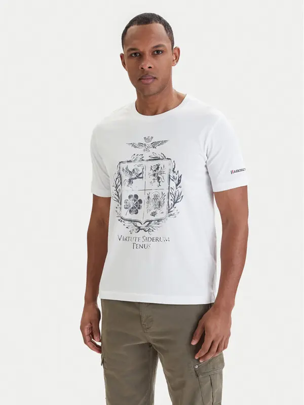 aeronautica militare Aeronautica Militare T-shirt 261TS2540UJ00727 Bijela Regular Fit