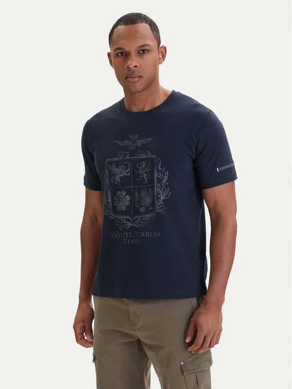 aeronautica militare Aeronautica Militare T-shirt 261TS2540UJ00727 Tamnoplava Regular Fit
